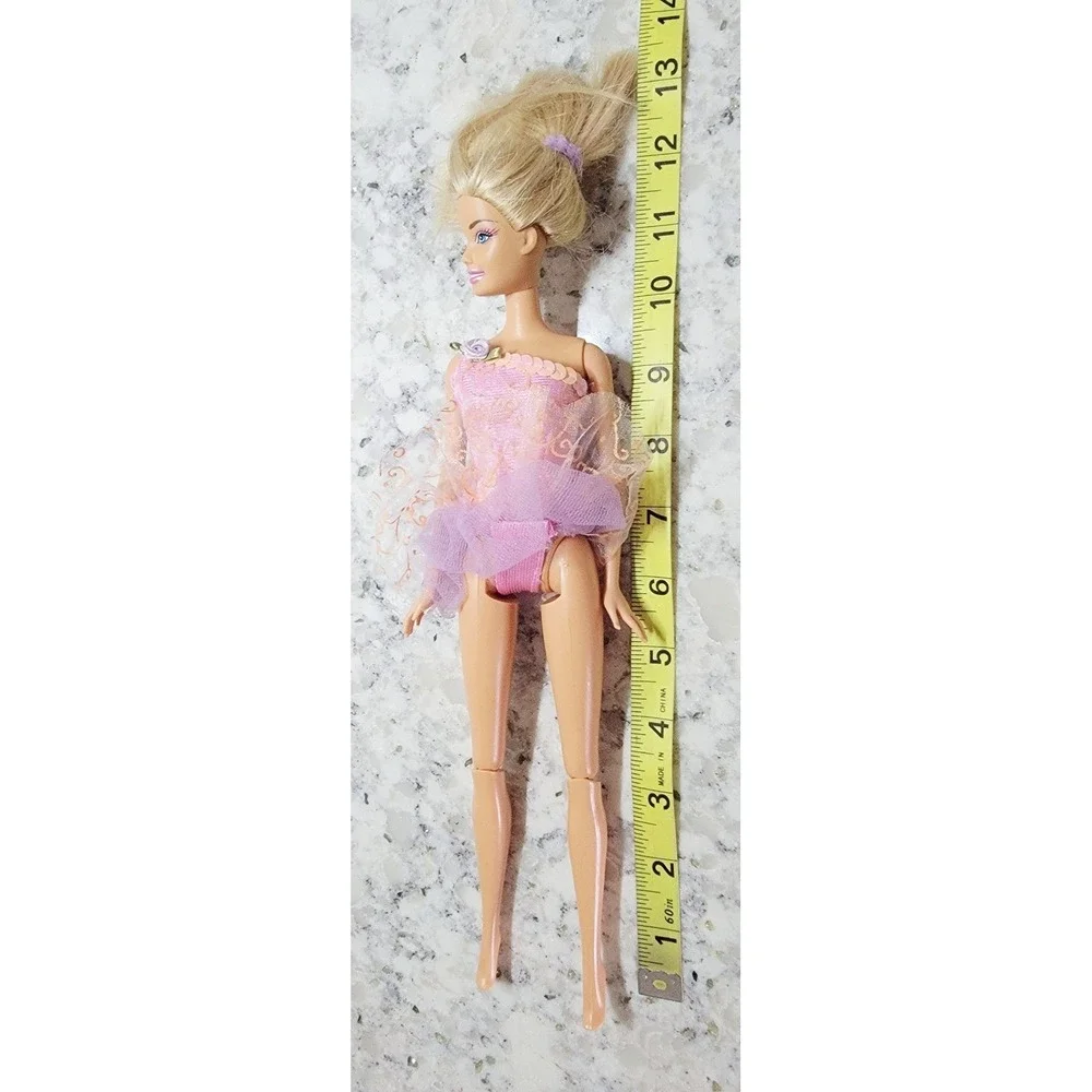 2009 Mattel Barbie Ballerina Doll Pink Purple Tutu Articulated‎ Legs